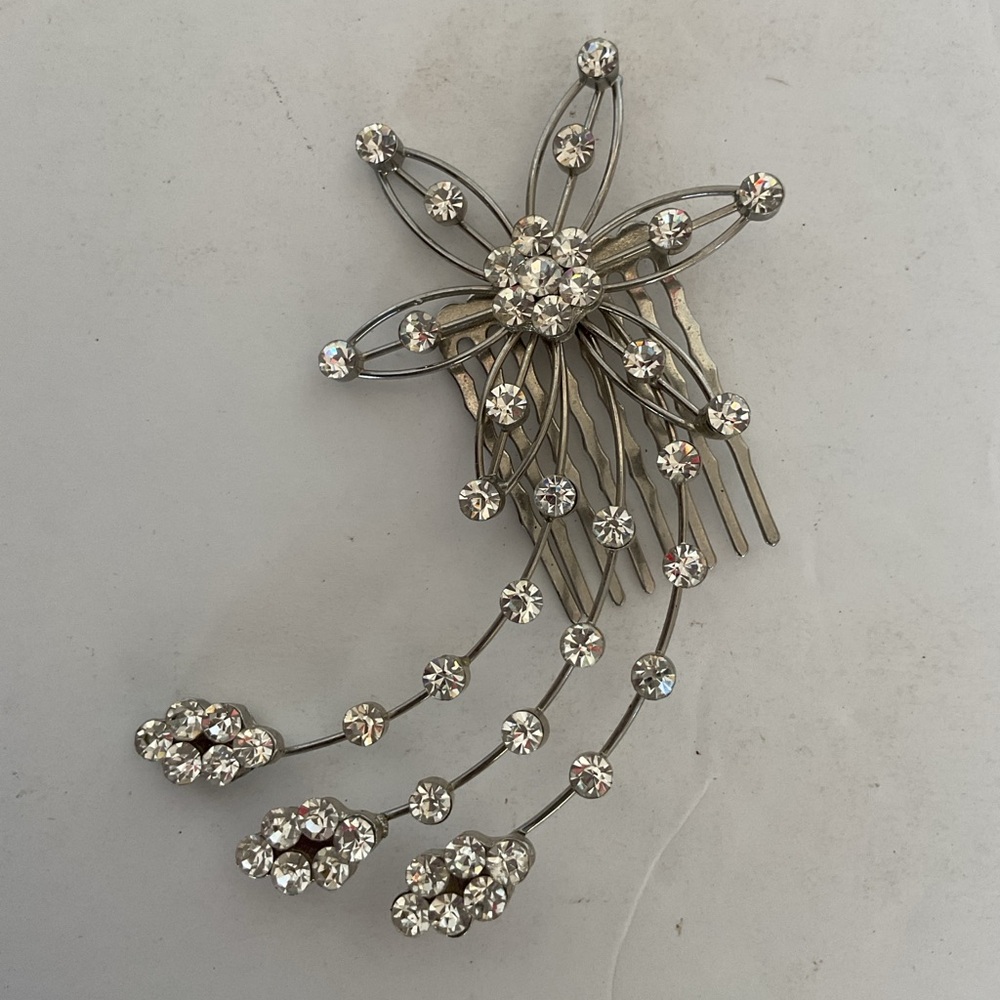 Starburst Crystal Hair Comb